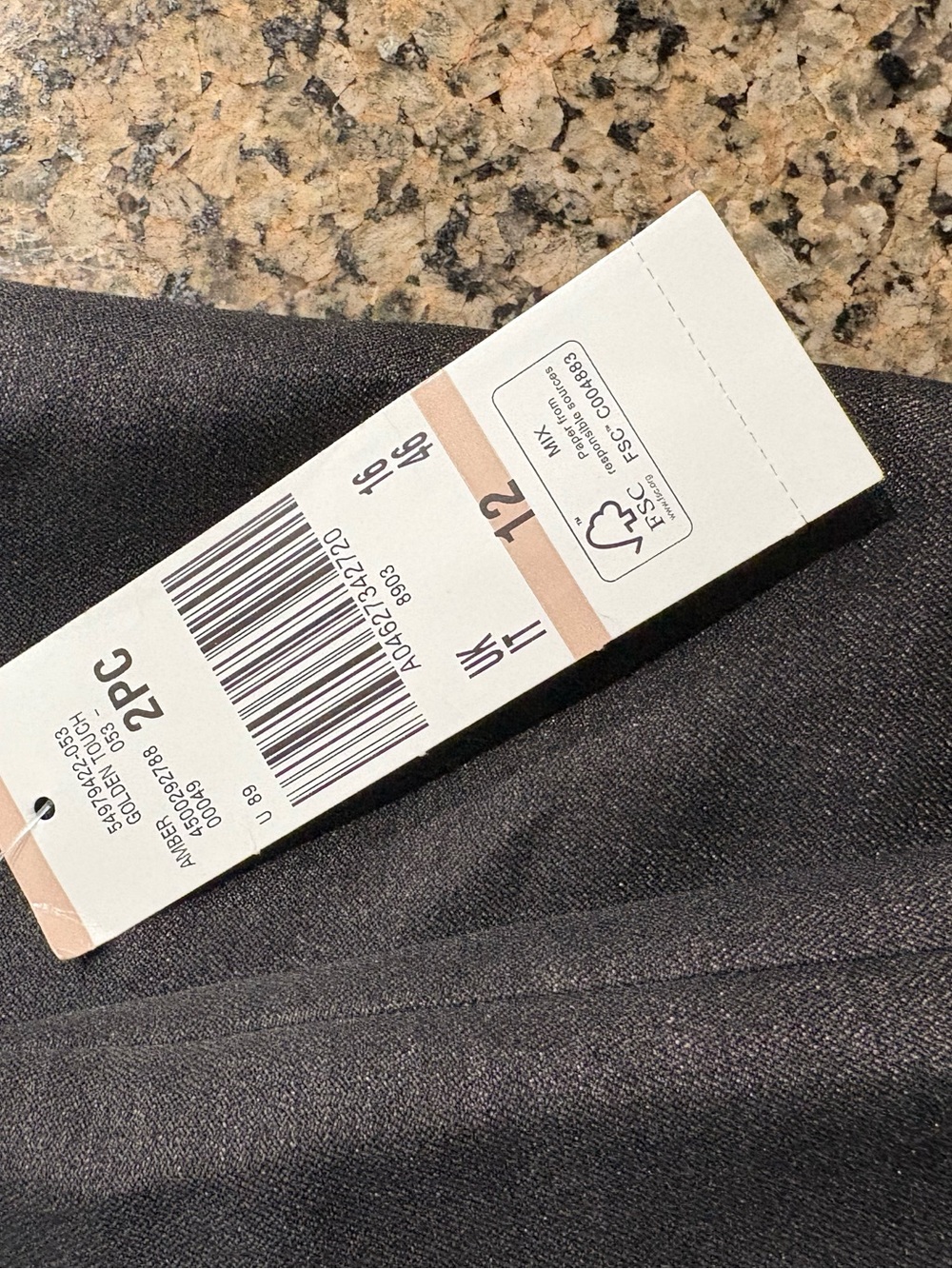 NEW Le Suit Women’s Black 2-Piece Pant Suit Lined cheetah Lapel 3-Button Sz 12 - Picture 7 of 12